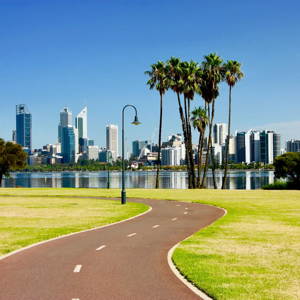 View of the Perth skyline