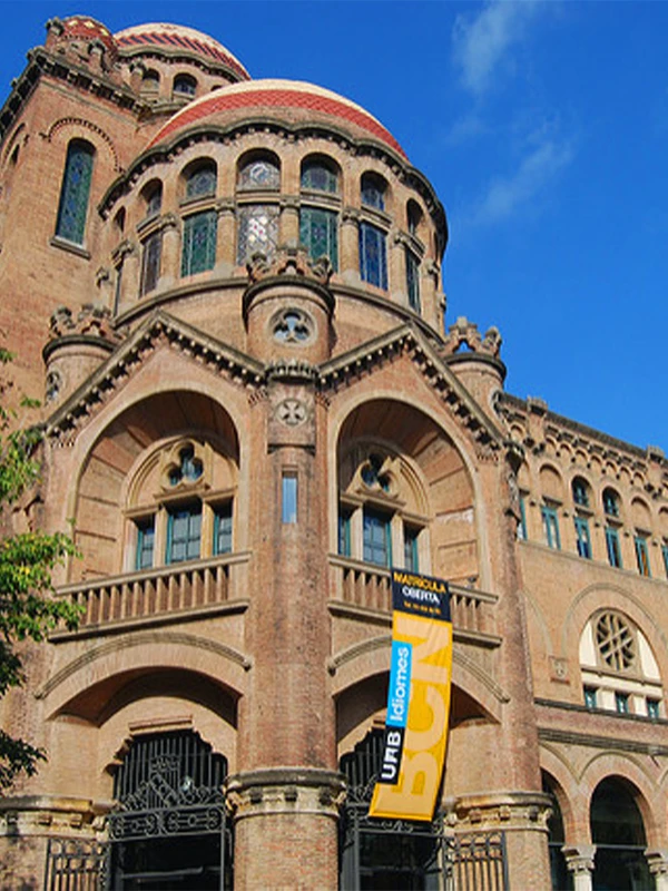 Historic university building at Universitat Autònoma de Barcelona with traditional Catalan architecture