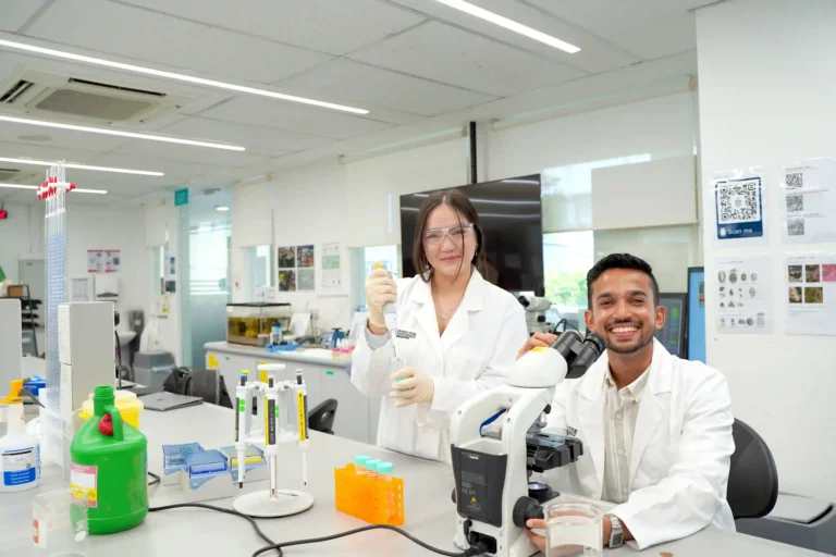 Students at James Cook University Singapore